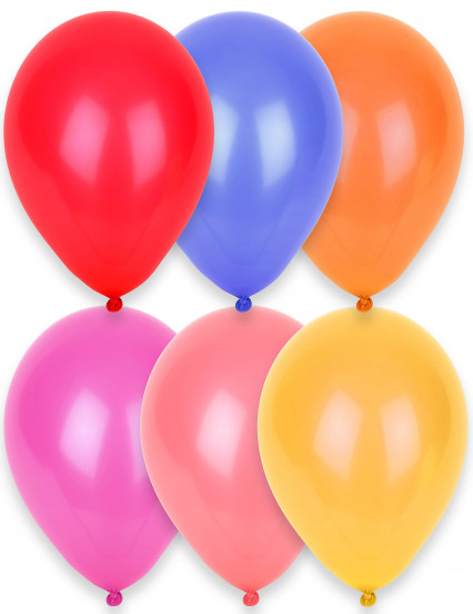 24 meerkleurige ballonnen van 25 cm 24 meerkleurige ballonnen van 25 cm