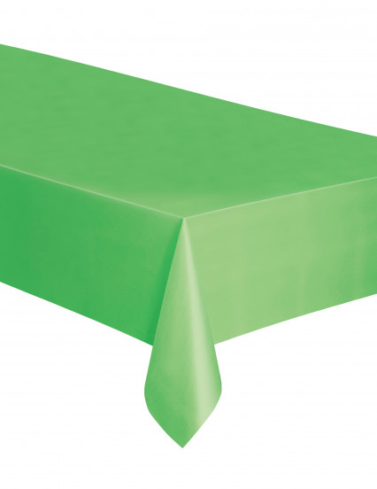 Rechthoekig plastic tafelkleed limoengroen 137 x 274 cm Rechthoekig plastic tafelkleed limoengroen 137 x 274 cm