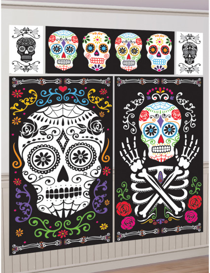 5 Muurversieringen Dia de los Muertos 5 Muurversieringen Dia de los Muertos