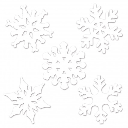 10 Kleine kartonnen decoraties Sneeuwvlokken Kerstmis 10 Kleine kartonnen decoraties Sneeuwvlokken Kerstmis