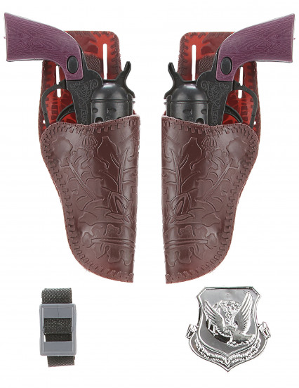 Set van 2 plastic cowboygeweren voor kinderen Set van 2 plastic cowboygeweren voor kinderen