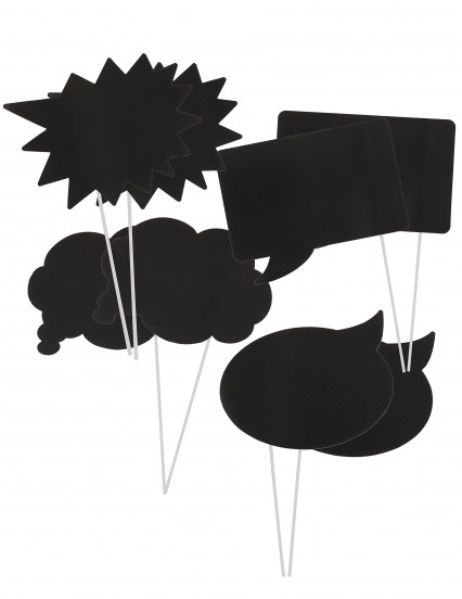 Photobooth kit met 8 aanpasbare tekstballonnen Photobooth kit met 8 aanpasbare tekstballonnen