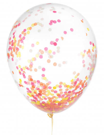 6 latex confetti ballonnen fluo 30 cm 6 latex confetti ballonnen fluo 30 cm