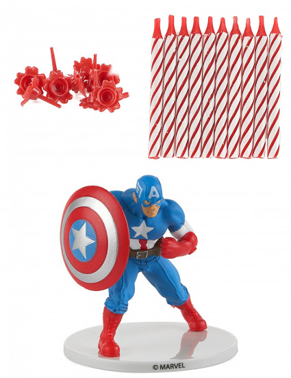 Captain America™ verjaardagskaarsset Captain America™ verjaardagskaarsset