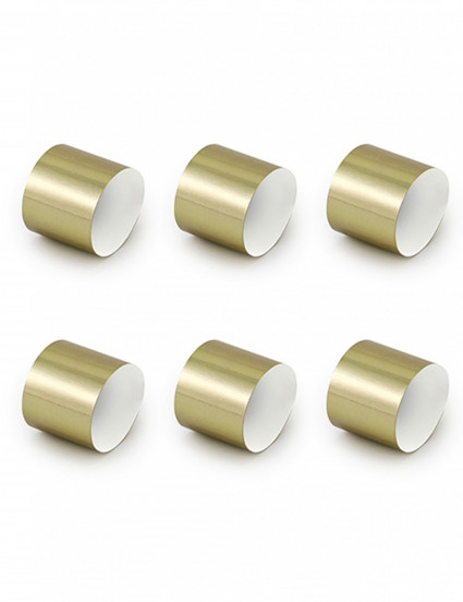 10 Dubbelzijdige metallic gouden papieren servetringen 2;5 cm 10 Dubbelzijdige metallic gouden papieren servetringen 2;5 cm