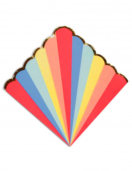 16 Papieren servetten Berlingot pastel en goud 33 x 33 cm 16 Papieren servetten Berlingot pastel en goud 33 x 33 cm