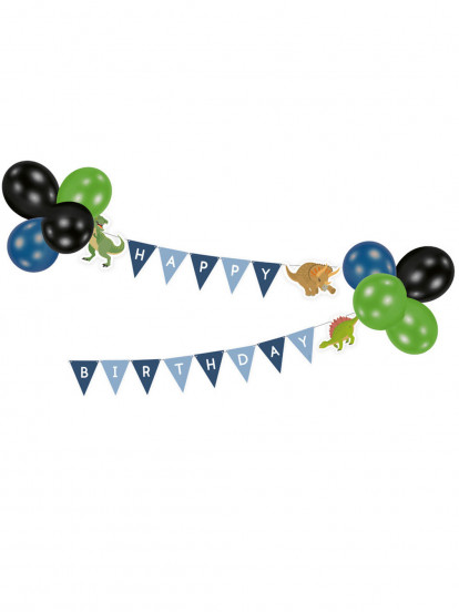 Ballonslinger Happy Birthday Grote Dinosaurussen 2 m Ballonslinger Happy Birthday Grote Dinosaurussen 2 m