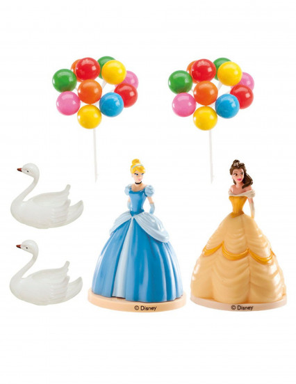 Disney™ Princess plastic taarttopper kit 8,5 cm Disney™ Princess plastic taarttopper kit 8,5 cm