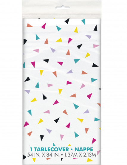 Plastic tafelkleed happy birthday confetti 137 x 213 cm Plastic tafelkleed happy birthday confetti 137 x 213 cm