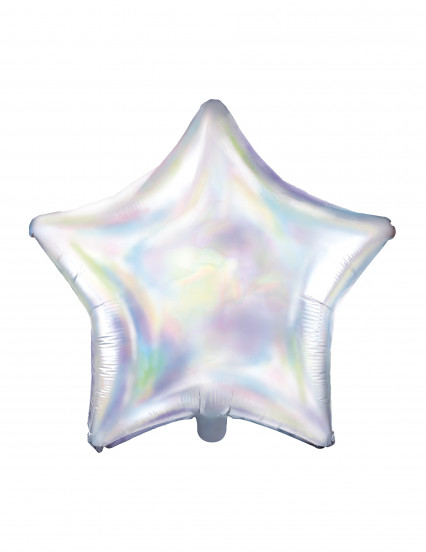 Aluminium ballon met regenboogkleurige ster 48 cm Aluminium ballon met regenboogkleurige ster 48 cm