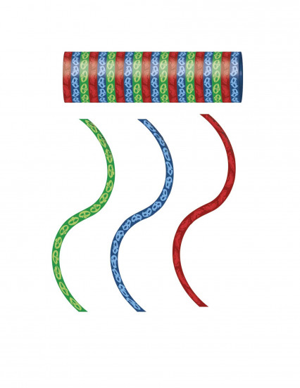 3 rollen serpentines rood blauw groen PJ Masks™ 3 rollen serpentines rood blauw groen PJ Masks™