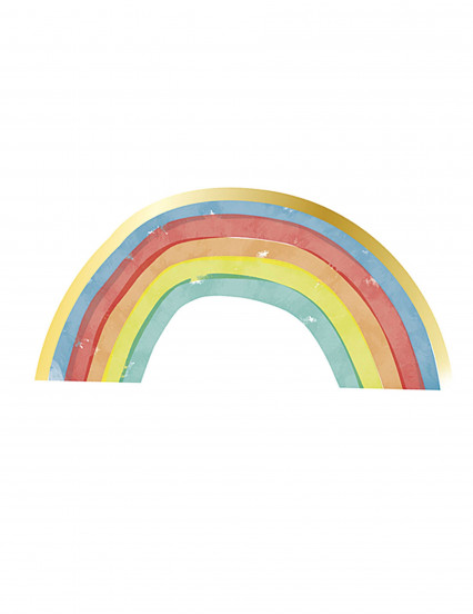 16 Papieren servetten regenboog rainbow party 33 x 16;5 cm 16 Papieren servetten regenboog rainbow party 33 x 16;5 cm