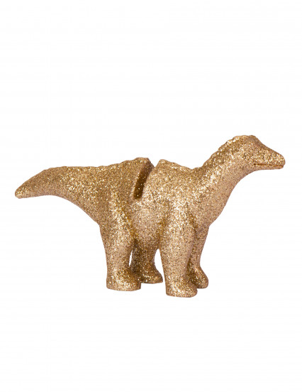4 Plaatskaartjes van hars dinosaurus goudkleurige glitter 9;5 x 5 cm 4 Plaatskaartjes van hars dinosaurus goudkleurige glitter 9;5 x 5 cm