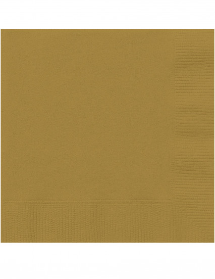 20 Kleine goudkleurige papieren servetten 25 x 25 cm 20 Kleine goudkleurige papieren servetten 25 x 25 cm