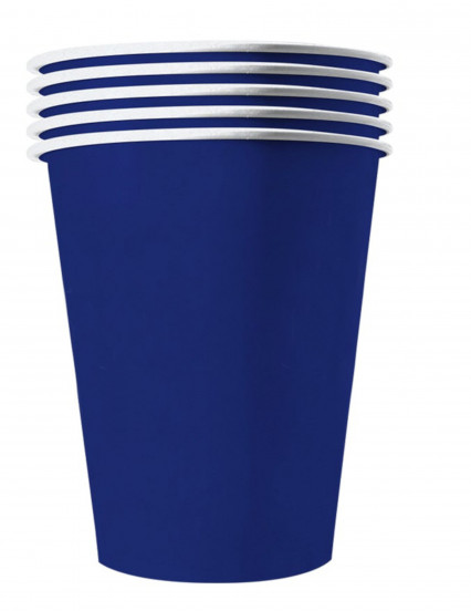20 Amerikaanse blauwe recycleerbare kartonnen bekers 25 cl 20 Amerikaanse blauwe recycleerbare kartonnen bekers 25 cl