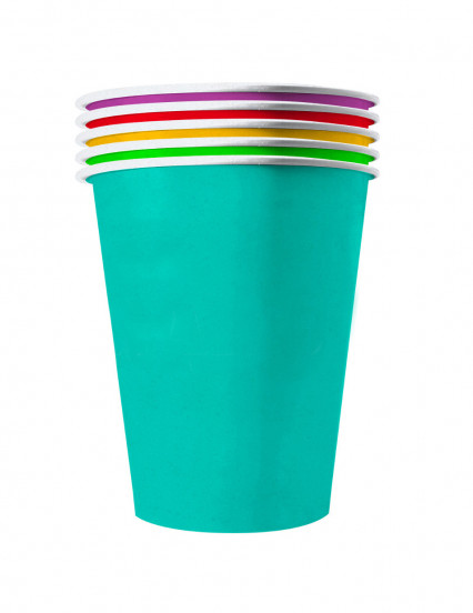 20 Amerikaanse recycleerbare kartonnen bekers Summer 53 cl 20 Amerikaanse recycleerbare kartonnen bekers Summer 53 cl