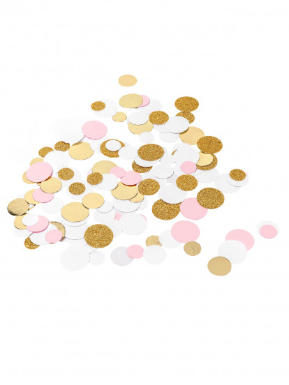 Tafelconfetti roze; wit; metallic goud glitter 14 gr 1;5/2/2;5 cm Tafelconfetti roze; wit; metallic goud glitter 14 gr 1;5/2/2;5 cm