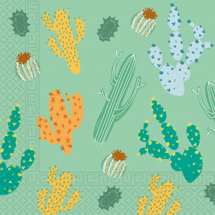 20 thuis composteerbare cactus papieren servetten 33 x 33 cm 20 thuis composteerbare cactus papieren servetten 33 x 33 cm
