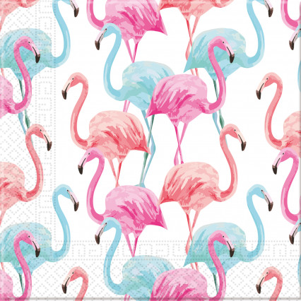 20 thuis composteerbare papieren servetten kleurrijke flamingo's 33 x 33 cm 20 thuis composteerbare papieren servetten kleurrijke flamingo's 33 x 33 cm