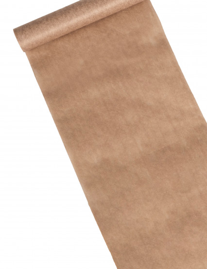 Niet-geweven tafelloper katoeneffect naturel 28 cm x 5 m Niet-geweven tafelloper katoeneffect naturel 28 cm x 5 m