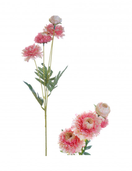 Roze kunstmatige Zinnia bloemen op stam 24 inch Roze kunstmatige Zinnia bloemen op stam 24 inch