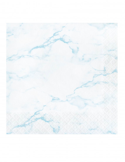 16 Kleine gemarmerde blauwe papieren servetten 16,5 x 16,5 cm 16 Kleine gemarmerde blauwe papieren servetten 16,5 x 16,5 cm