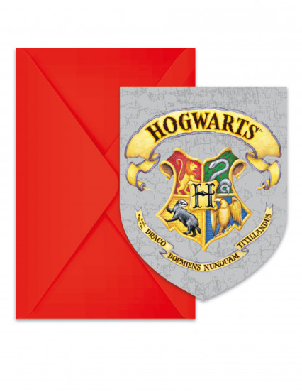6 uitnodigingen met Harry Potter™-enveloppen 6 uitnodigingen met Harry Potter™-enveloppen