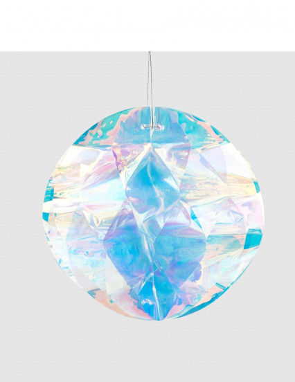 Origami iriserende diamanten hangende bal 20 cm Origami iriserende diamanten hangende bal 20 cm