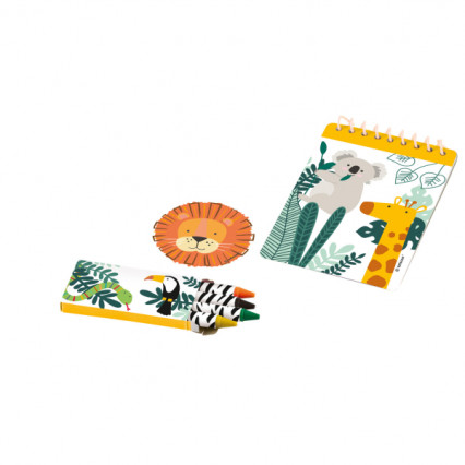 Briefpapier set 24 delig Ga op safari Briefpapier set 24 delig Ga op safari
